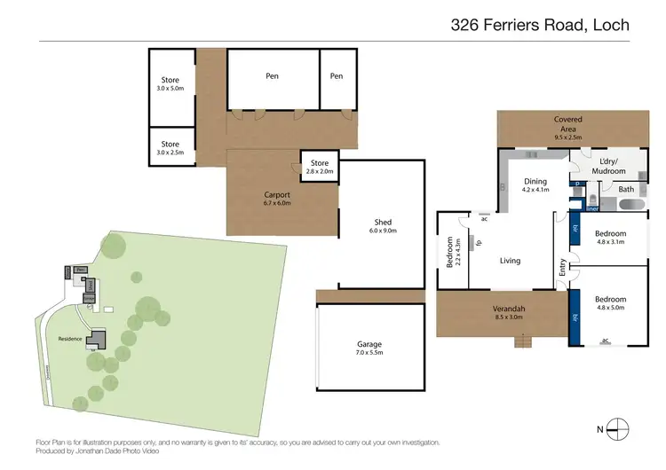 Floorplan of Homely house listing, 326 Ferriers Road, Loch VIC 3945