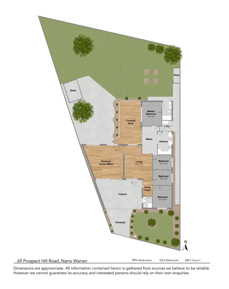 Floorplan of Homely house listing, 69 Prospect Hill Road, Narre Warren VIC 3805