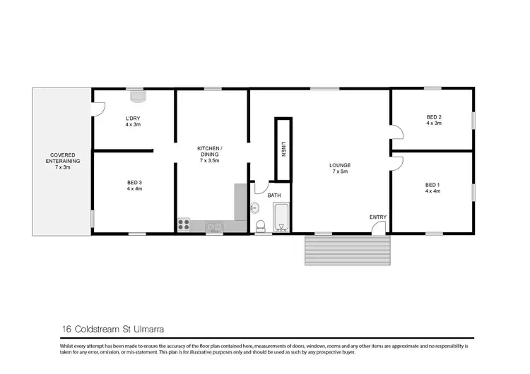 Floorplan of Homely house listing, 16 Coldstream Street, Ulmarra NSW 2462