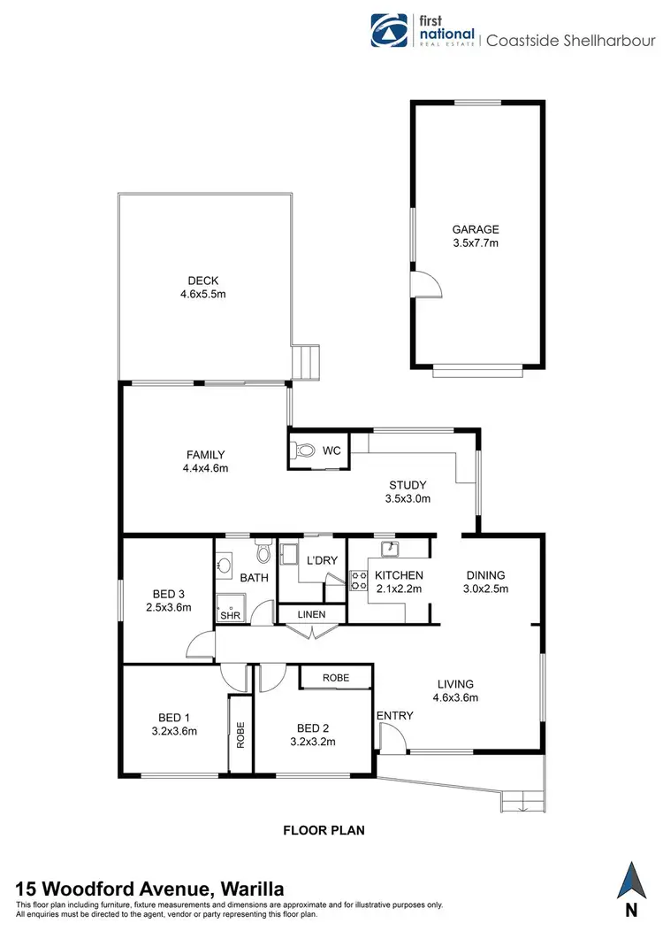 Floorplan of Homely house listing, 15 Woodford Avenue, Warilla NSW 2528