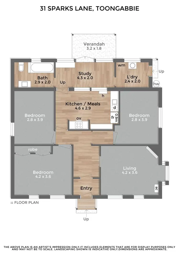 Floorplan of Homely house listing, 31 Sparks Lane, Toongabbie VIC 3856