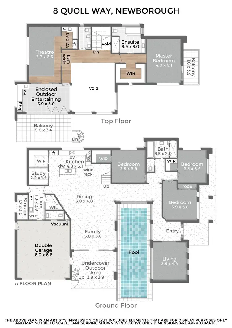 Floorplan of Homely house listing, 8 Quoll Way, Newborough VIC 3825