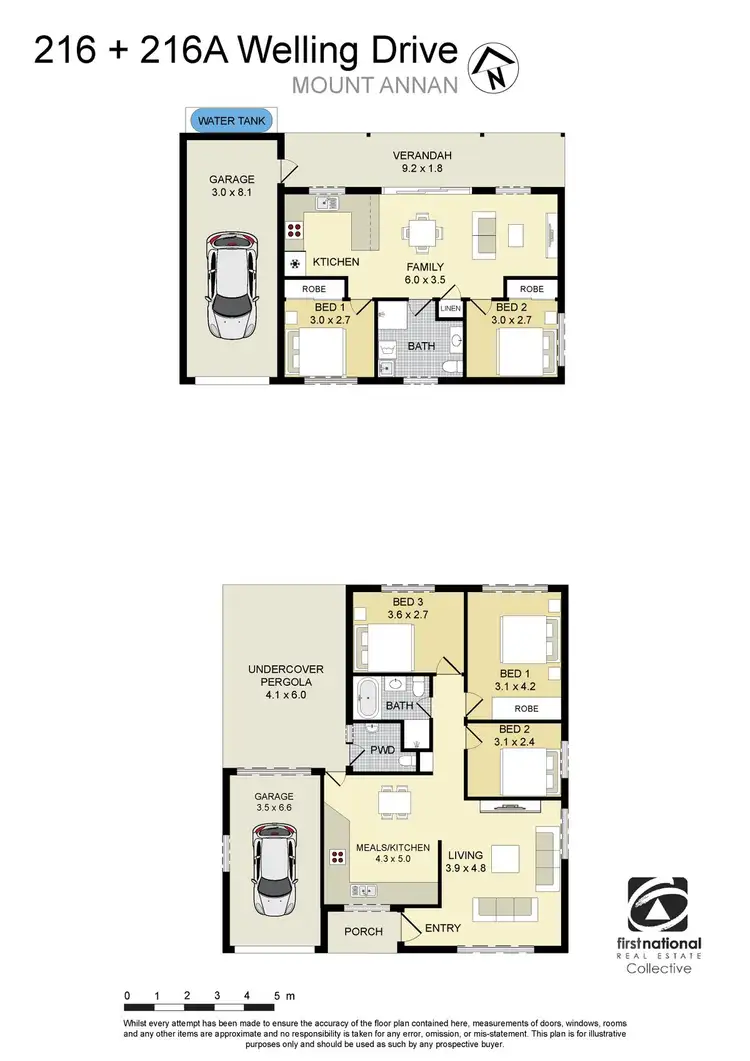 Floorplan of Homely house listing, 216 & 216A Welling Drive, Mount Annan NSW 2567