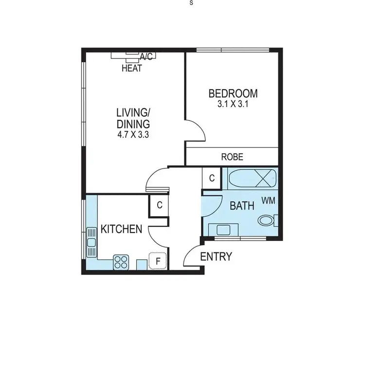 Floorplan of Homely apartment listing, 8/8 Melbourne Street, Murrumbeena VIC 3163