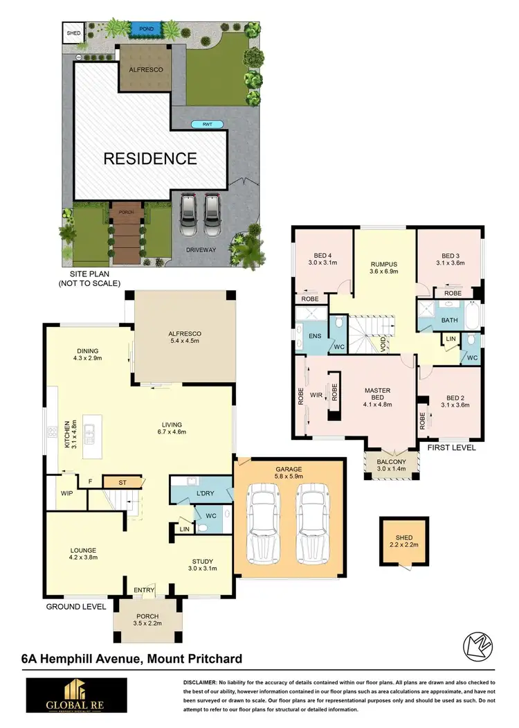 Floorplan of Homely house listing, 6A Hemphill Avenue, Mount Pritchard NSW 2170