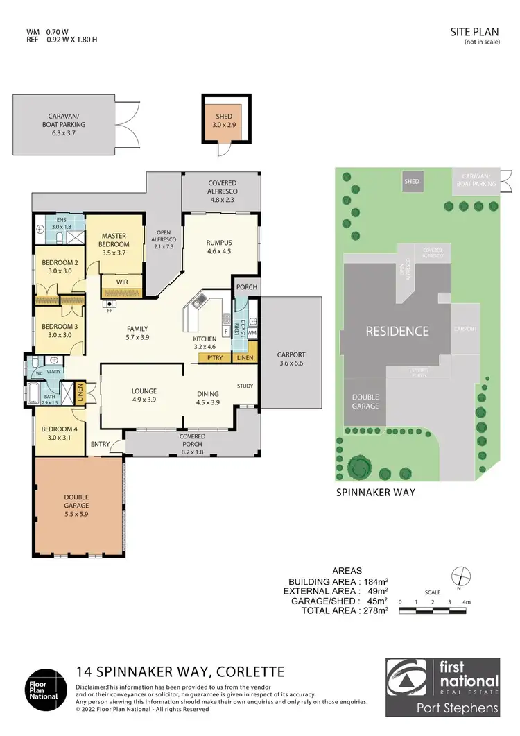 Floorplan of Homely house listing, 14 Spinnaker Way, Corlette NSW 2315