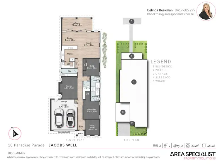 Floorplan of Homely house listing, 18 Paradise Parade, Jacobs Well QLD 4208