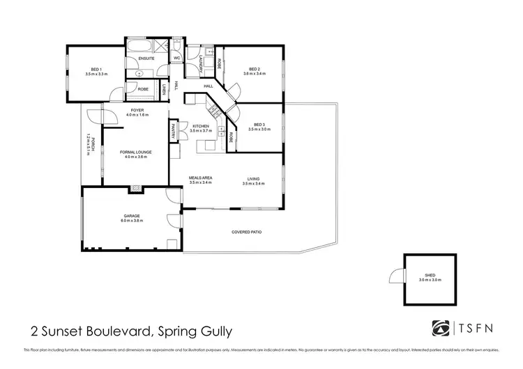 Floorplan of Homely house listing, 2 Sunset Boulevard, Spring Gully VIC 3550