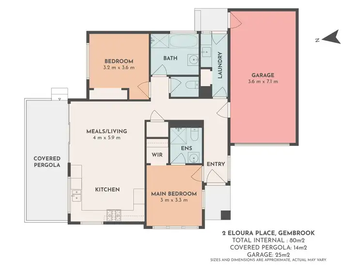 Floorplan of Homely unit listing, 2 Eloura Place, Gembrook VIC 3783