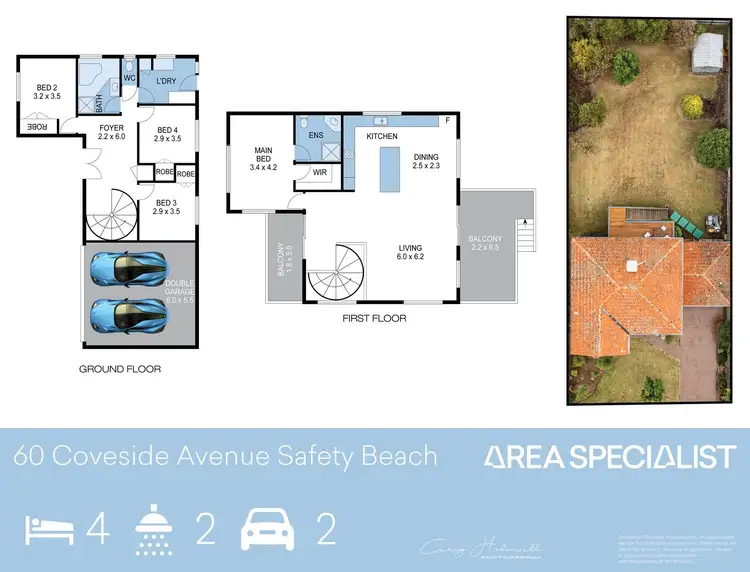 Floorplan of Homely house listing, 60 Coveside Avenue, Safety Beach VIC 3936