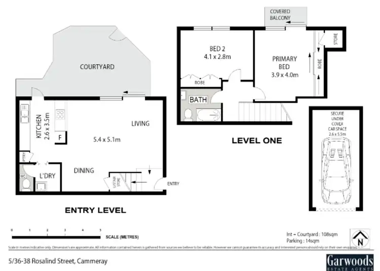 Floorplan of Homely apartment listing, 5/36-38 Rosalind Street, Cammeray NSW 2062