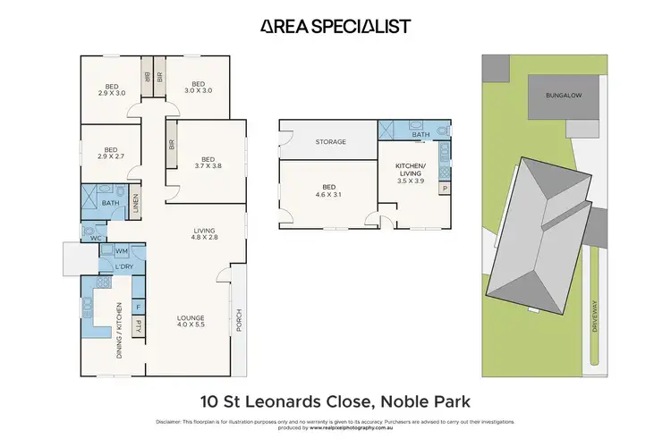 Floorplan of Homely house listing, 10 St Leonards Close, Noble Park VIC 3174
