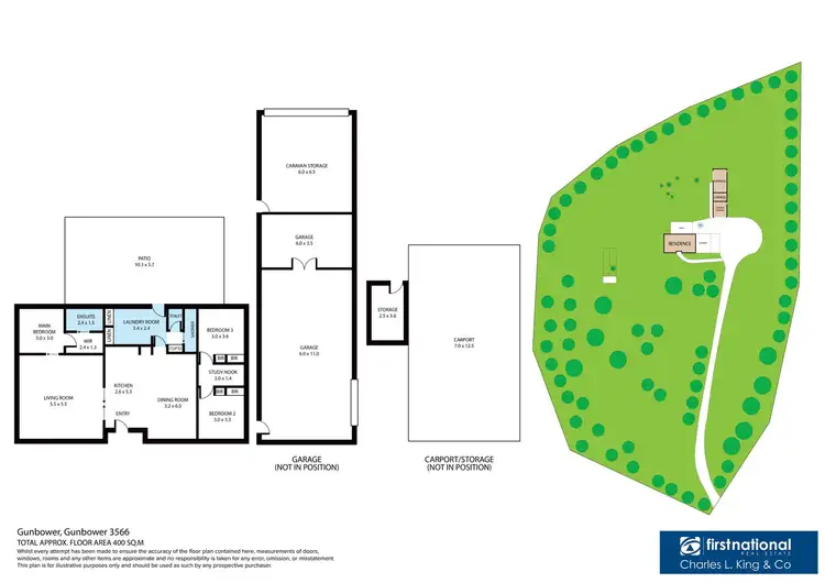 Floorplan of Homely house listing, 1 School Road, Gunbower VIC 3566