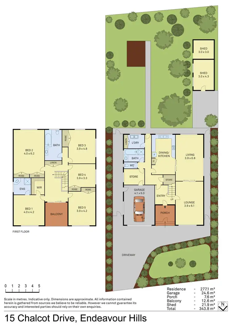 Floorplan of Homely house listing, 15 Chalcot Drive, Endeavour Hills VIC 3802