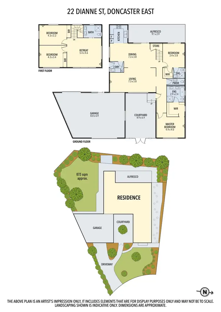 Floorplan of Homely house listing, 22 Dianne Street, Doncaster East VIC 3109