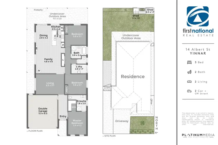 Floorplan of Homely house listing, 14 Albert Street, Yinnar VIC 3869