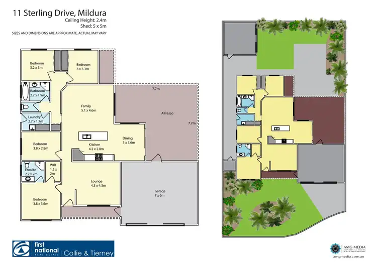 Floorplan of Homely house listing, 11 Sterling Drive, Mildura VIC 3500