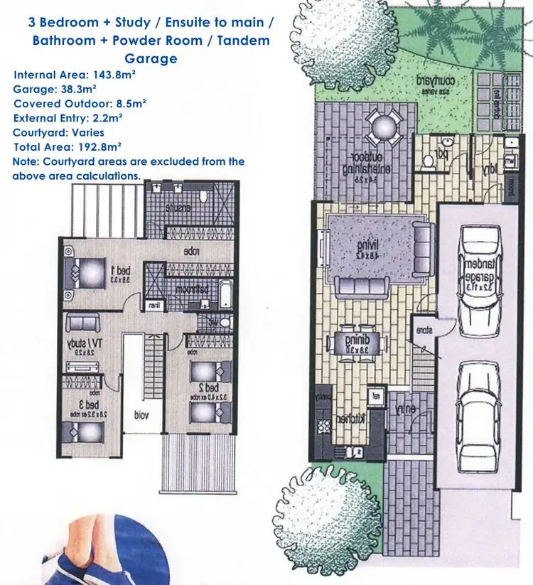 Floorplan of Homely townhouse listing, 5/136 Pulgul Street, Urangan QLD 4655
