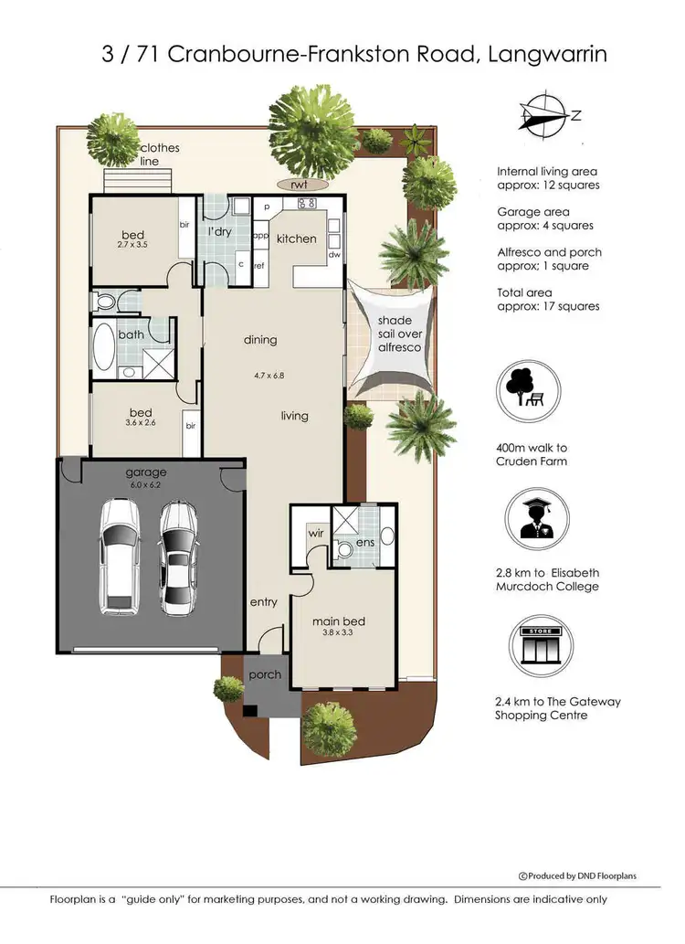 Floorplan of Homely unit listing, 3/71 Cranbourne-Frankston Road, Langwarrin VIC 3910