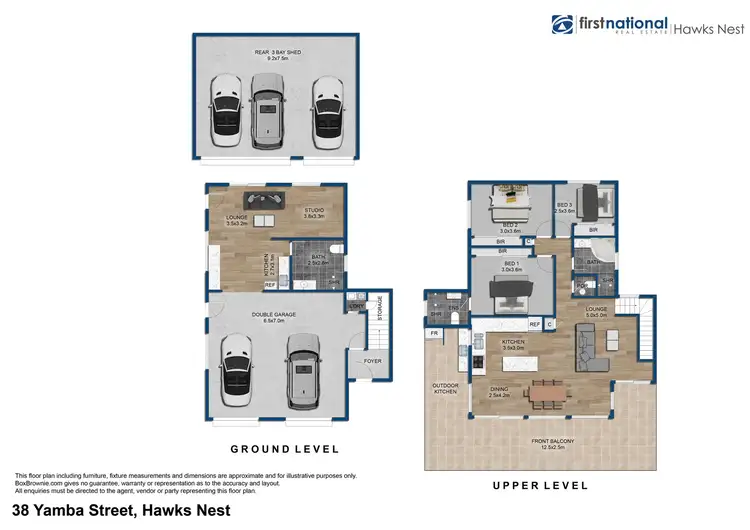 Floorplan of Homely house listing, 38 Yamba Street, Hawks Nest NSW 2324