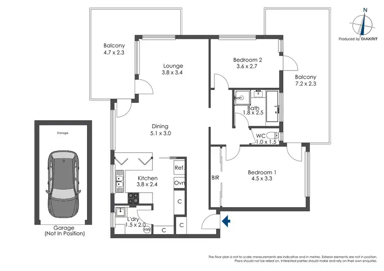 Floorplan of Homely unit listing, 4/26 Bridge Street, Epping NSW 2121