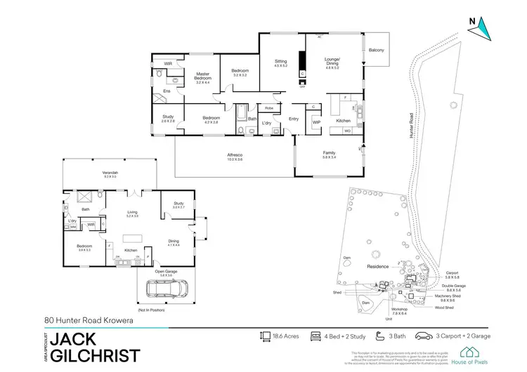 Floorplan of Homely rural property listing, 80 Hunter Road, Krowera VIC 3945