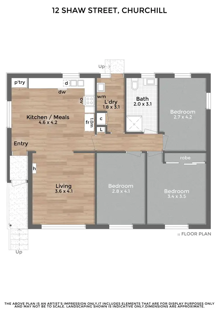 Floorplan of Homely house listing, 12 Shaw Street, Churchill VIC 3842