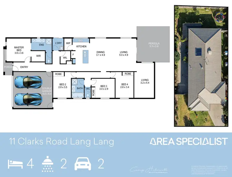 Floorplan of Homely house listing, 11 Clarks Road, Lang Lang VIC 3984