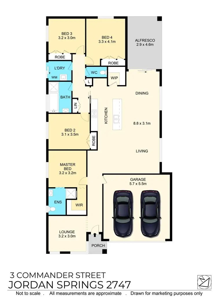Floorplan of Homely house listing, 3 Commander Street, Jordan Springs NSW 2747