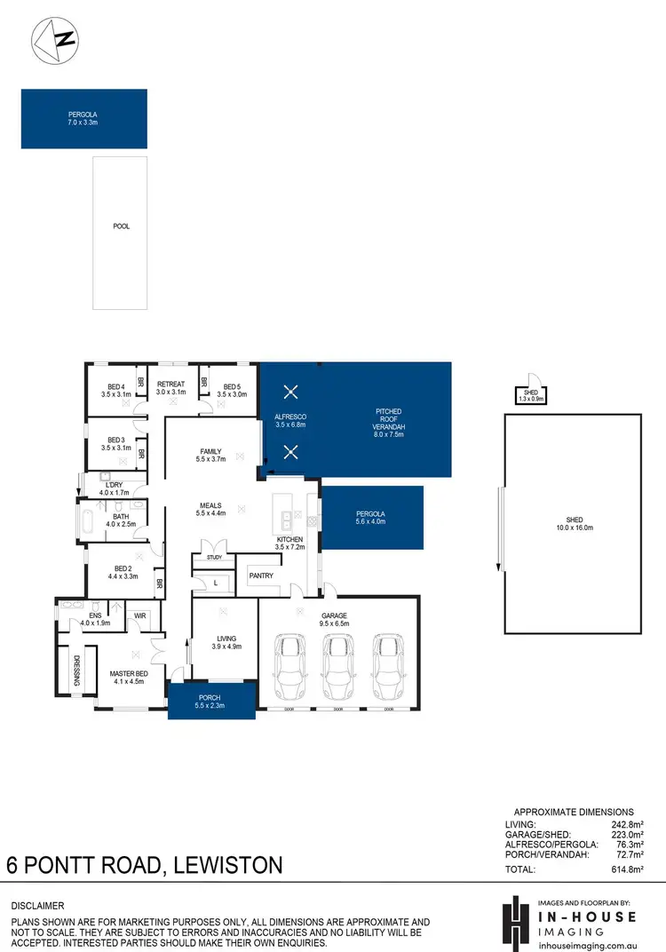 Floorplan of Homely house listing, 6 Pontt Road, Lewiston SA 5501
