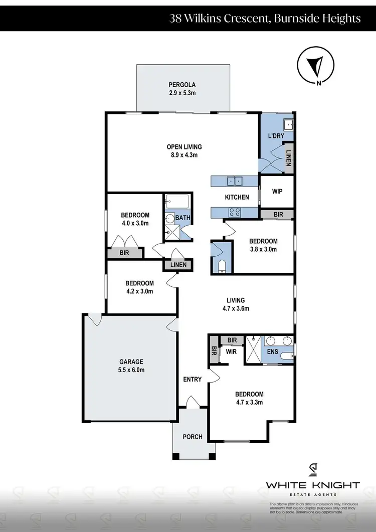 Floorplan of Homely house listing, 38 Wilkins Crescent, Burnside Heights VIC 3023