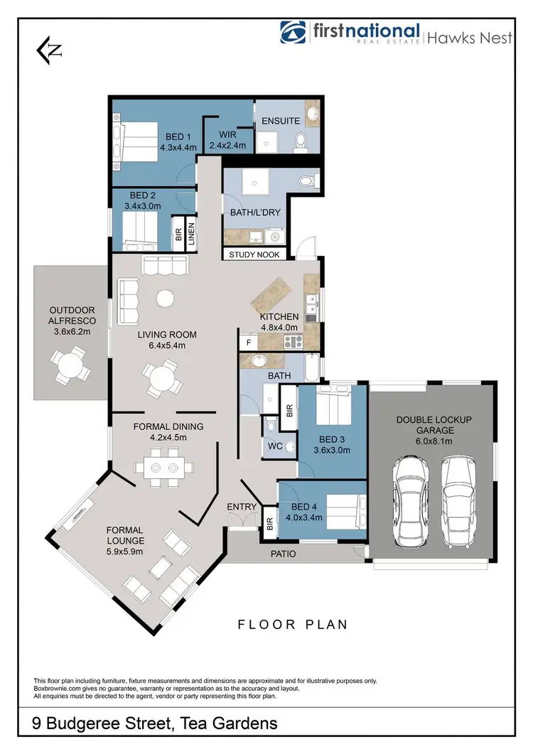 Floorplan of Homely house listing, 9 Budgeree Street, Tea Gardens NSW 2324