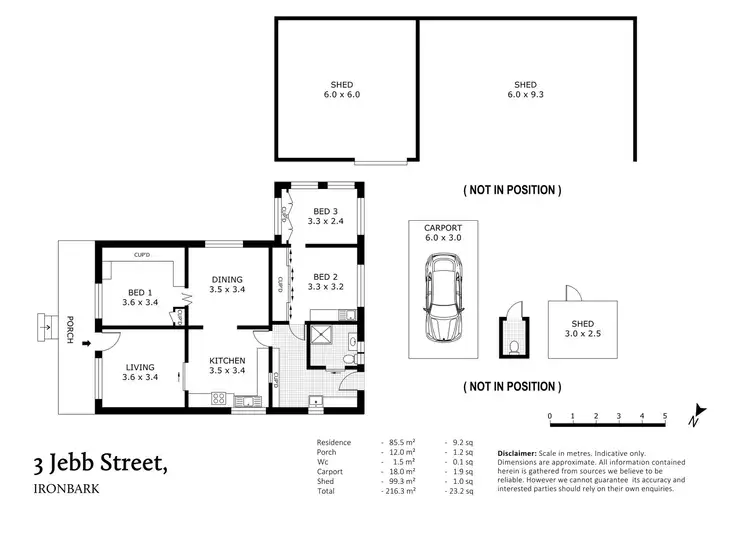 Floorplan of Homely house listing, 3 Jebb Street, Ironbark VIC 3550