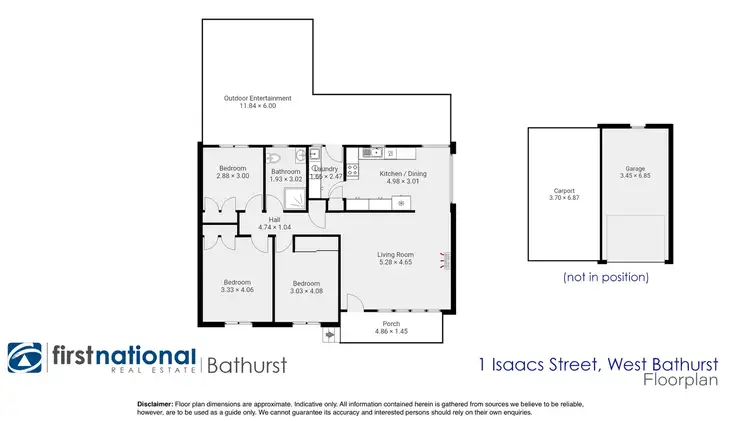 Floorplan of Homely house listing, 1 Isaacs Street, West Bathurst NSW 2795