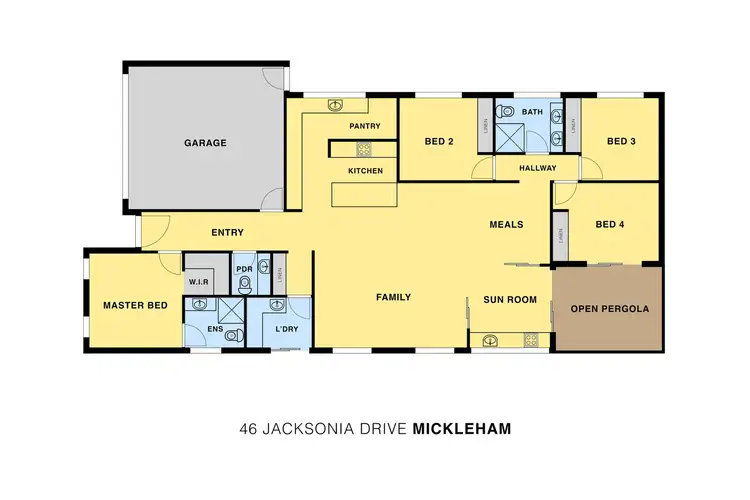 Floorplan of Homely house listing, 46 Jacksonia Drive, Mickleham VIC 3064