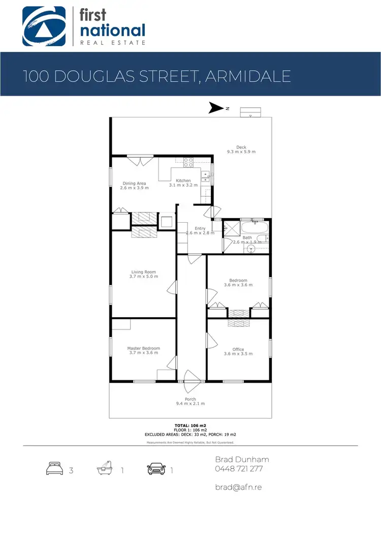 Floorplan of Homely house listing, 100 Douglas Street, Armidale NSW 2350