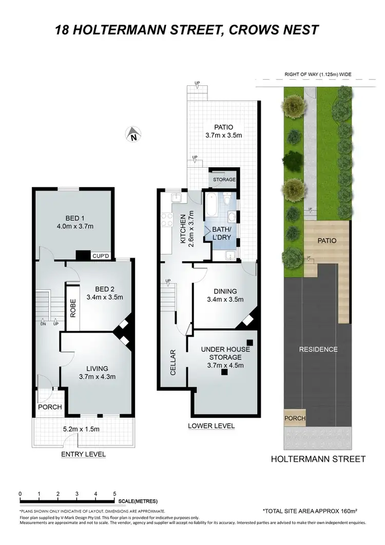 Floorplan of Homely terrace listing, 18 Holtermann Street, Crows Nest NSW 2065