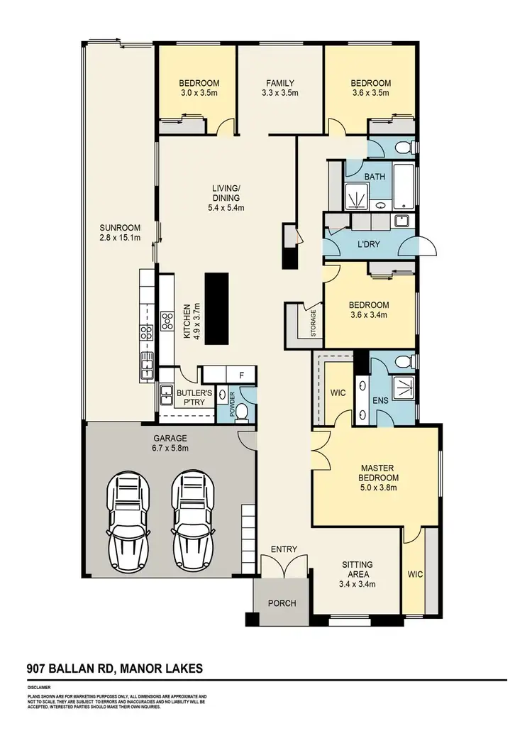 Floorplan of Homely house listing, 907 Ballan Road, Manor Lakes VIC 3024
