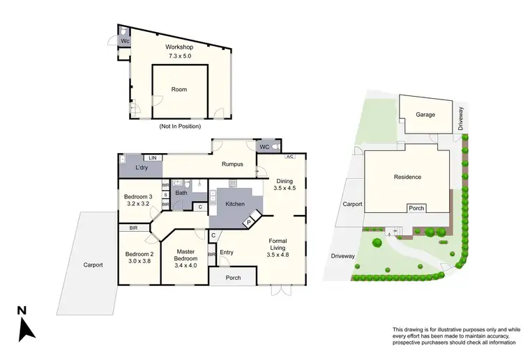 Floorplan of Homely house listing, 13 Alma Crescent, Noble Park VIC 3174