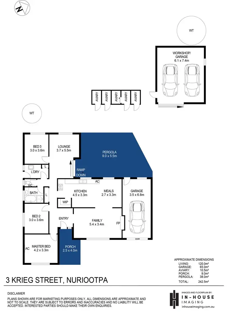 Floorplan of Homely house listing, 3 Krieg Street, Nuriootpa SA 5355