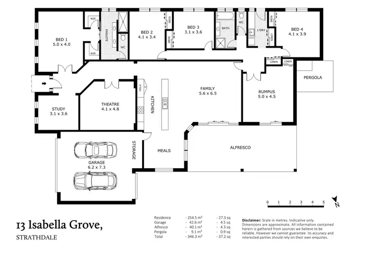 Floorplan of Homely house listing, 13 Isabella Grove, Strathdale VIC 3550