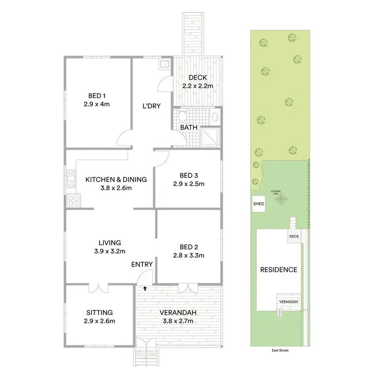 Floorplan of Homely house listing, 322 East Street, Depot Hill QLD 4700