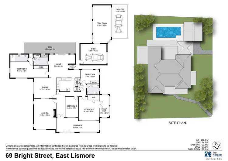 Floorplan of Homely house listing, 69 Bright Street, East Lismore NSW 2480