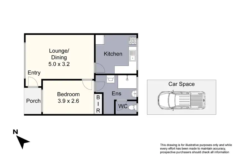 Floorplan of Homely unit listing, 5/62 Fintonia Road, Noble Park VIC 3174