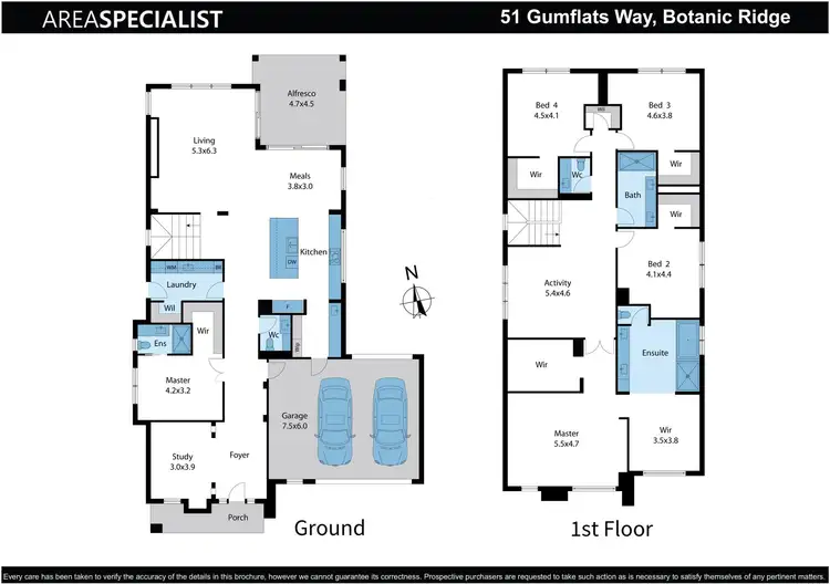Floorplan of Homely house listing, 51 Gumflats Way, Botanic Ridge VIC 3977