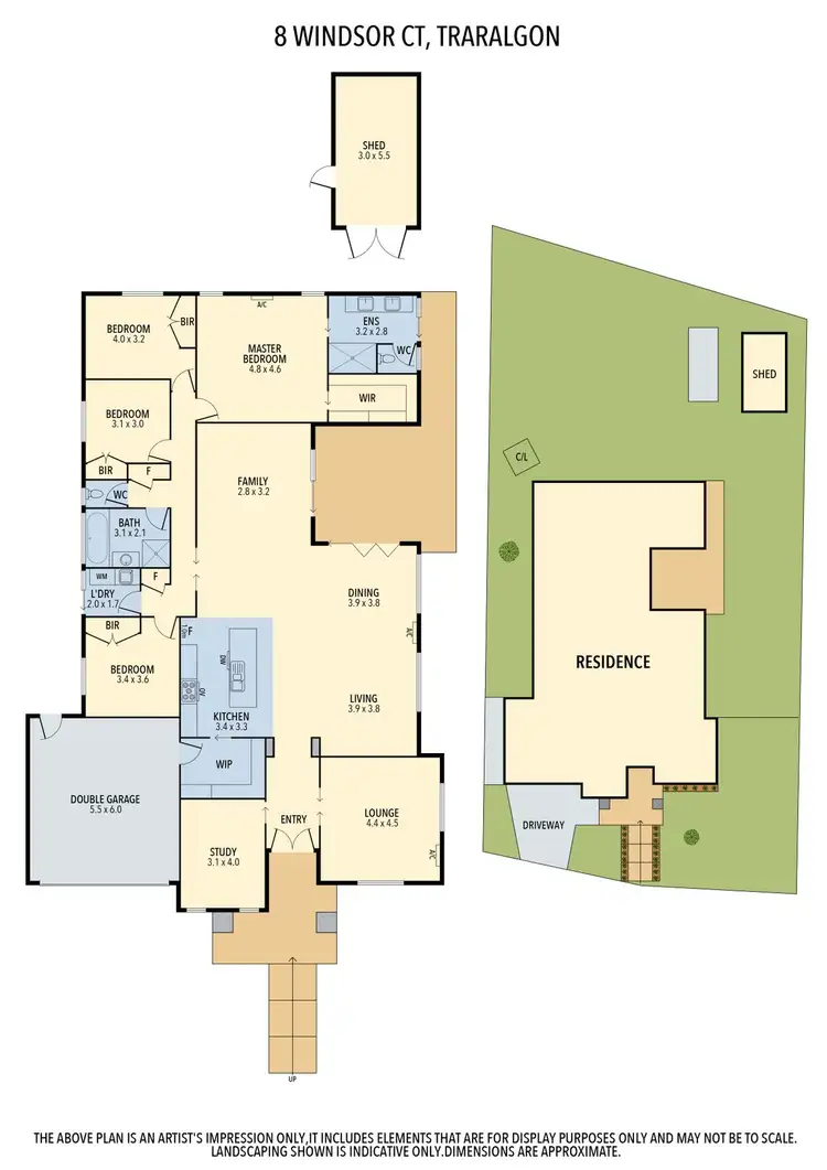 Floorplan of Homely house listing, 8 Windsor Court, Traralgon VIC 3844