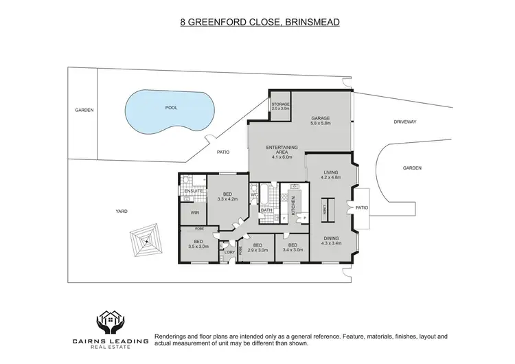 Floorplan of Homely house listing, 8 Greenford Close, Brinsmead QLD 4870