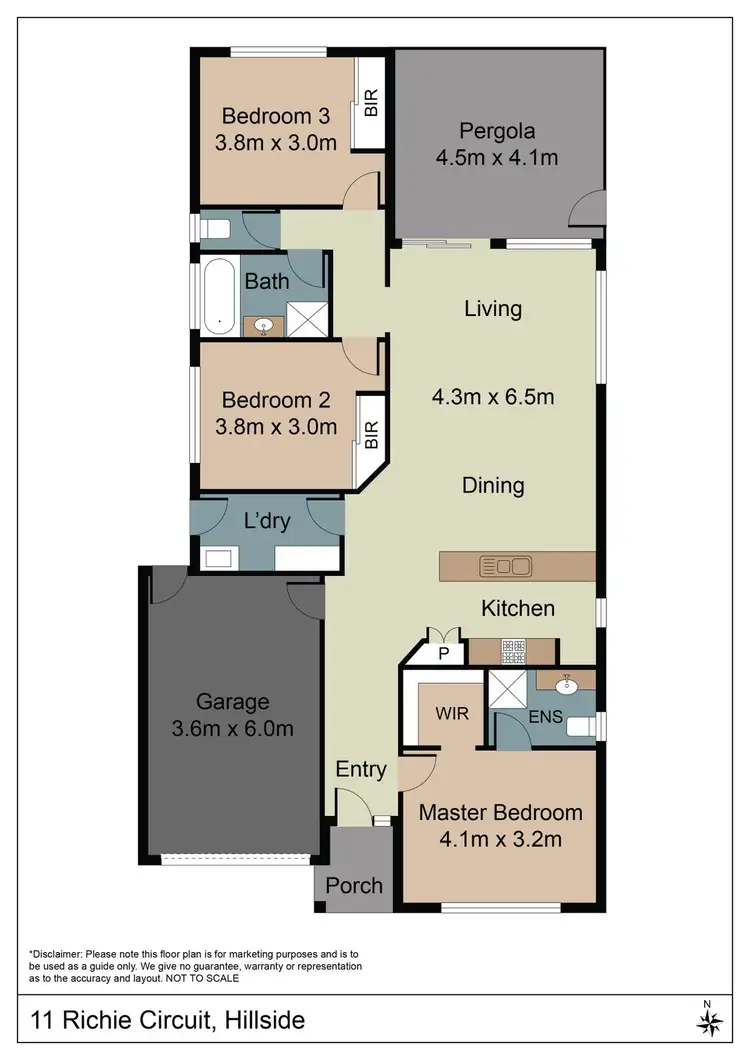 Floorplan of Homely house listing, 11 Richie Circuit, Hillside VIC 3037