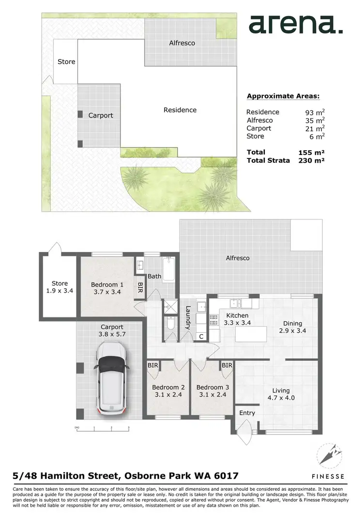 Floorplan of Homely villa listing, 5/48 Hamilton Street, Osborne Park WA 6017
