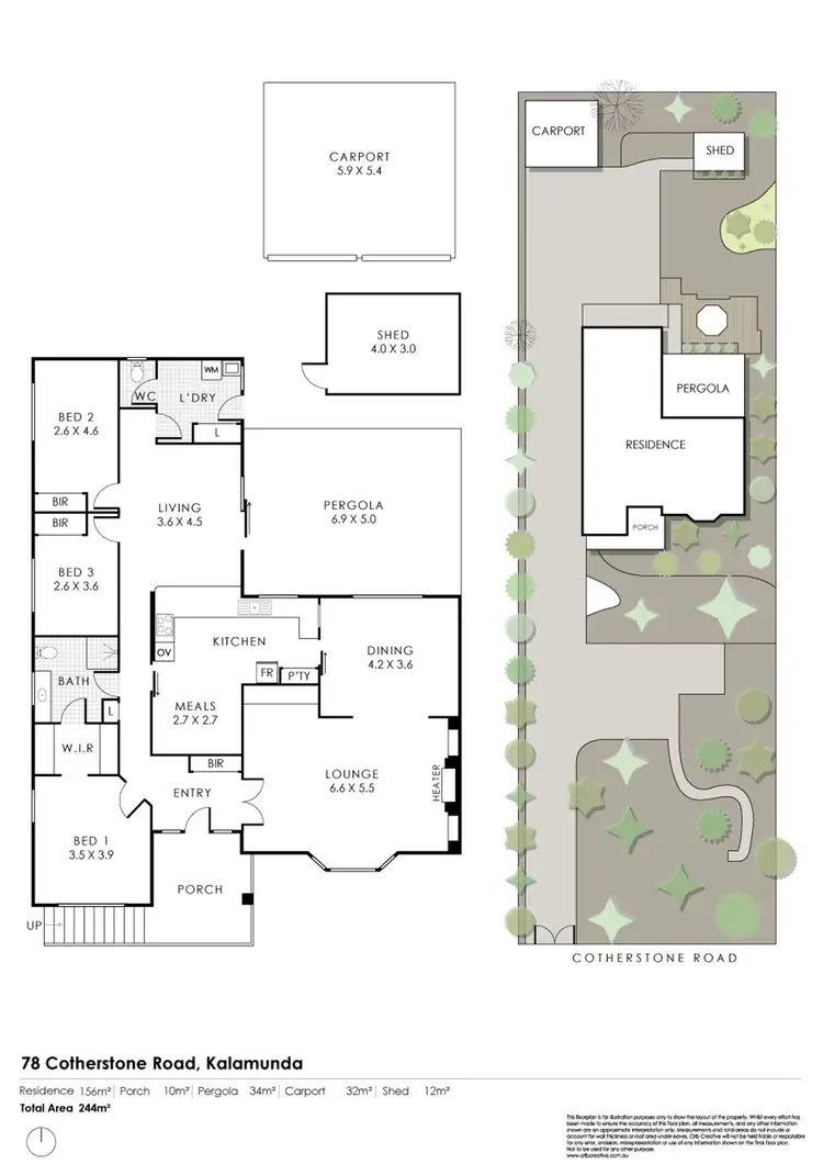 Floorplan of Homely house listing, 78 Cotherstone Road, Kalamunda WA 6076